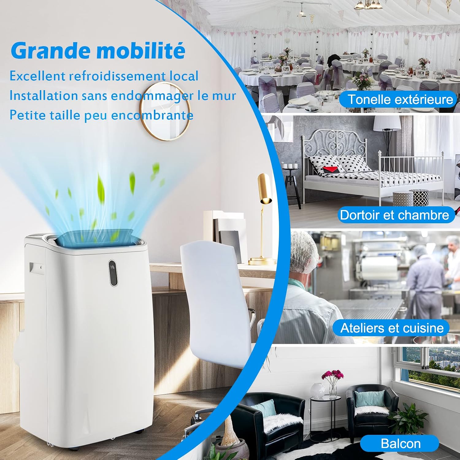 Climatiseur mobile 4-en-1