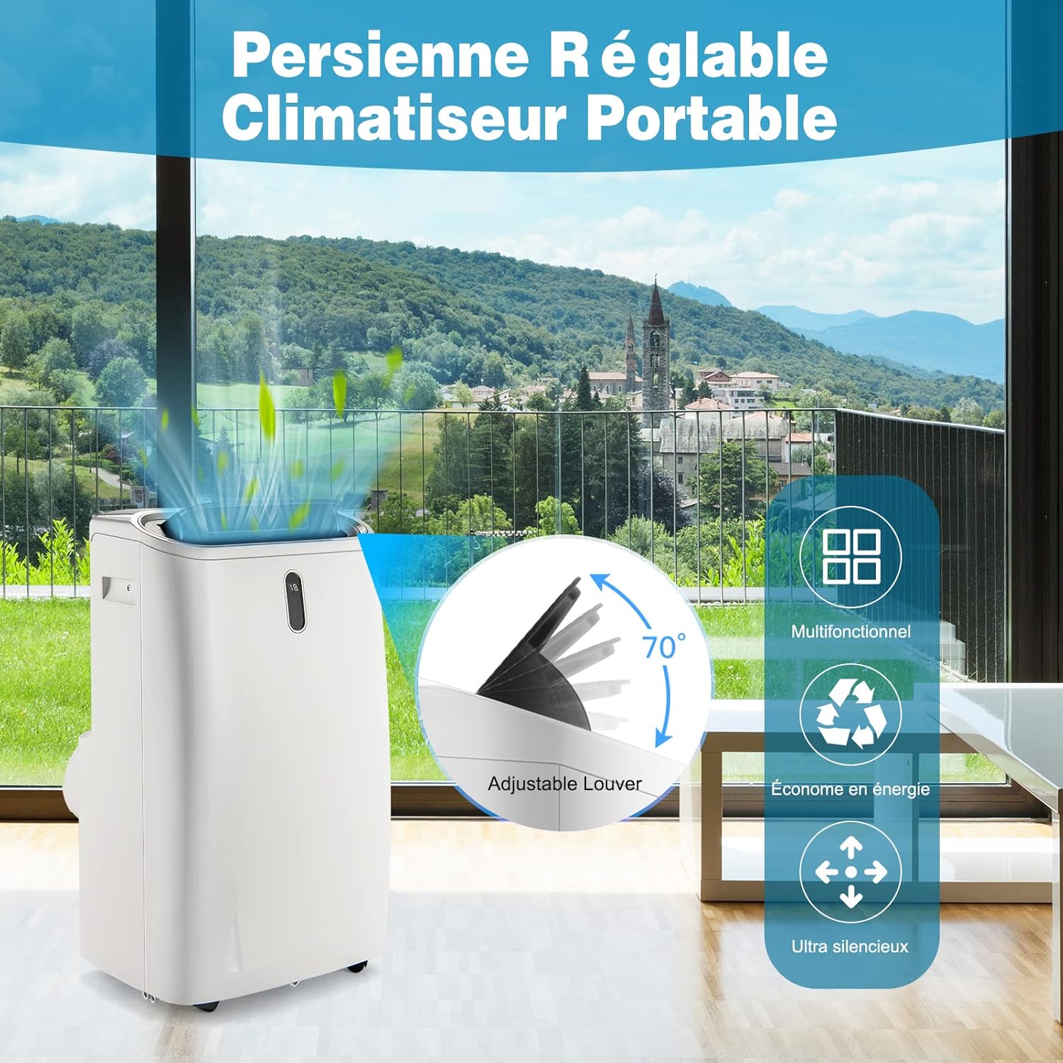 Climatiseur mobile 4-en-1