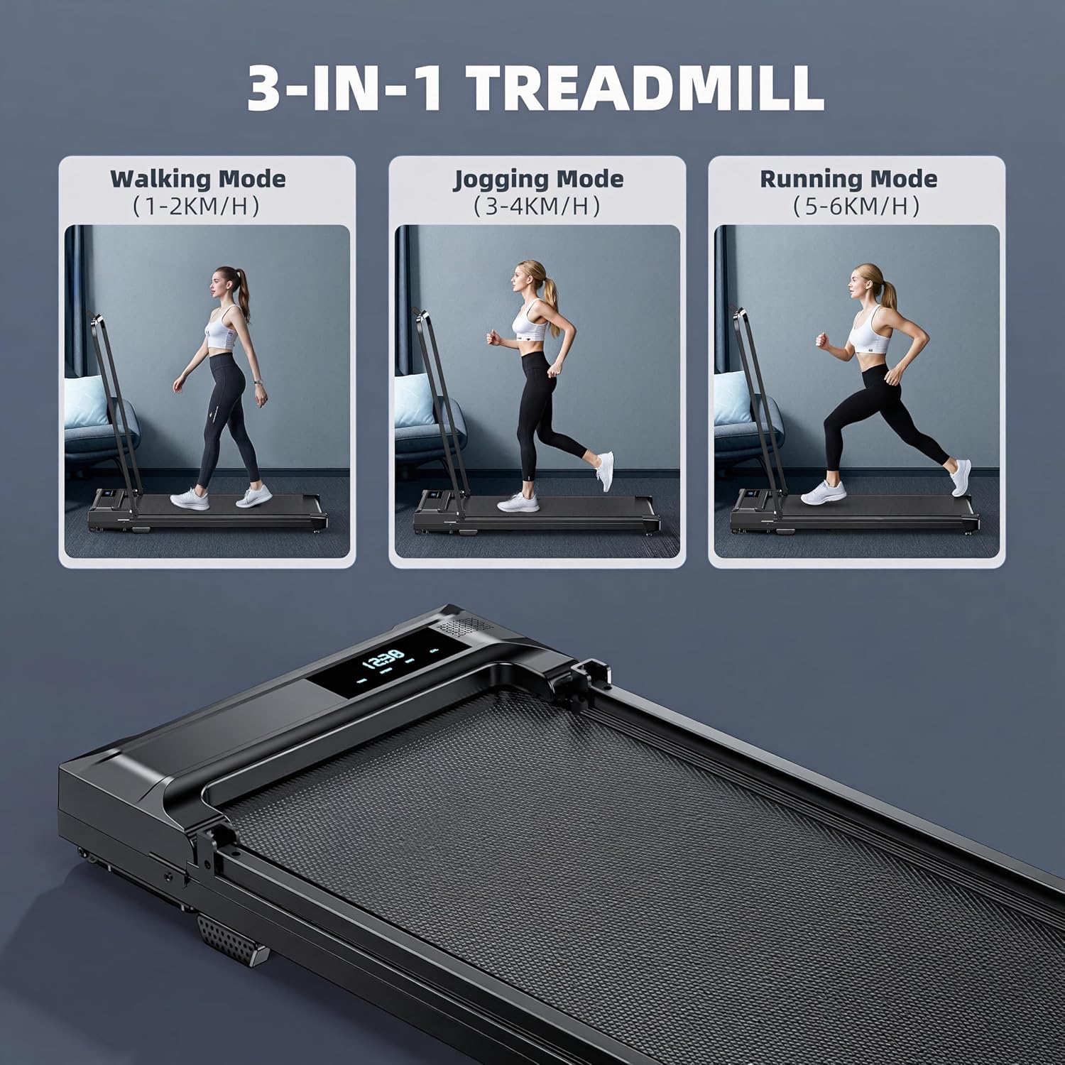 3-in-1 Smart Folding Walking Pad